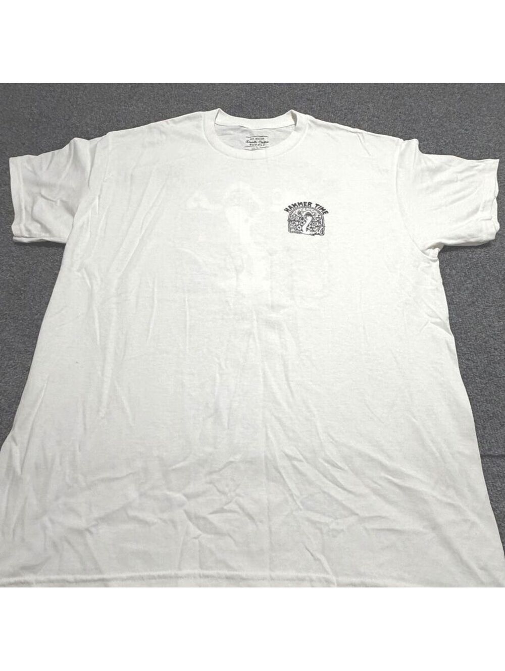 Death Coast Supply Hammer Time Shark Graphic T Shirt Large Surf Streetwear